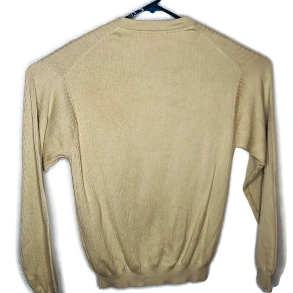 Cutter and Buck men’s tan sweater. Size large - Picture 2 of 4